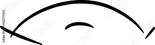 Vector drawing of mounts expressing different emotions. In cartoon style on white background, isolated. Contours. Mouth is sad. Sadness, dissatisfaction.