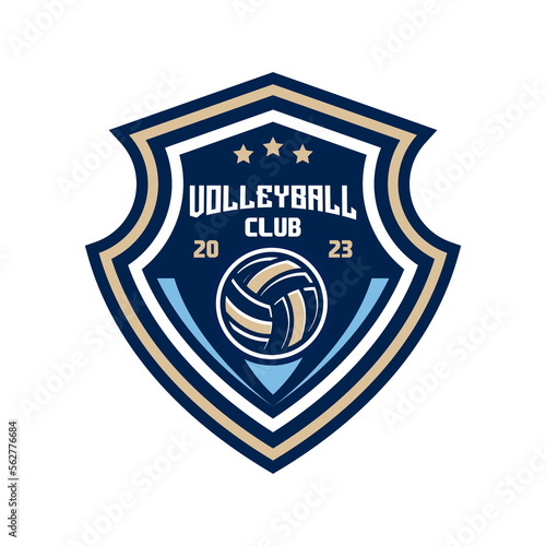 Volleyball logo  emblem collections  designs templates. Set of Volleyball logos 