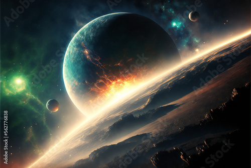 Exploring the Universes Beyond Our World: Photorealistic Visualization of Galaxies, Star Systems, and Solar Systems, with Generative AI to Unlock the Mysteries of the Universe - A 3D Galaxy Journey © Aurora Blaze