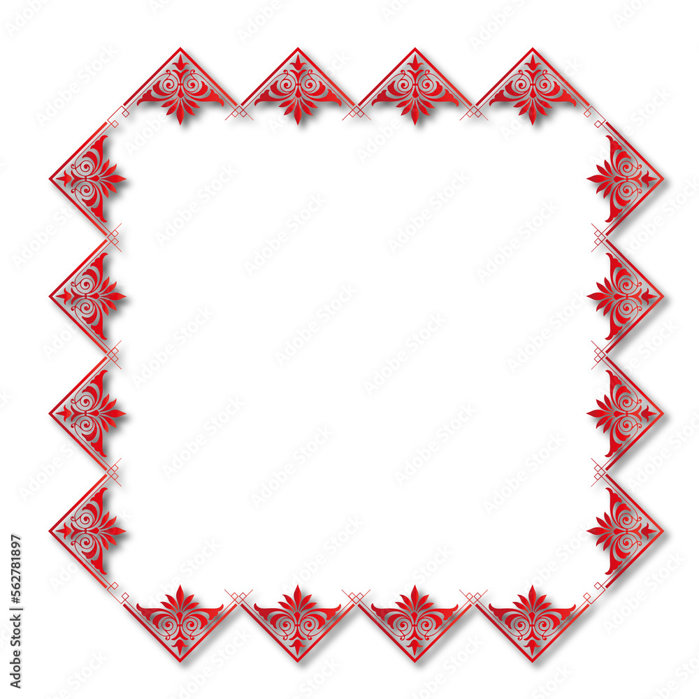 Fototapeta premium frames in vintage style with elements of ornament, art, pattern, background, texture