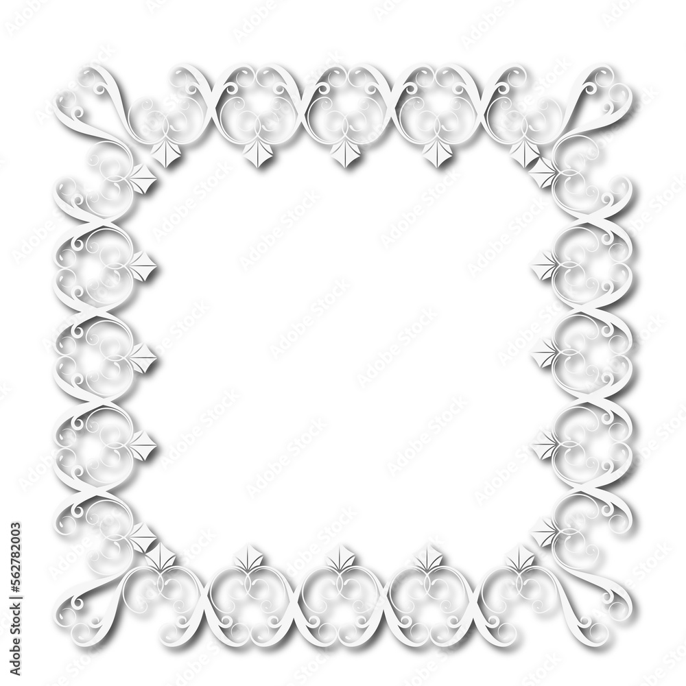 Obraz premium frames in vintage style with elements of ornament, art, pattern, background, texture