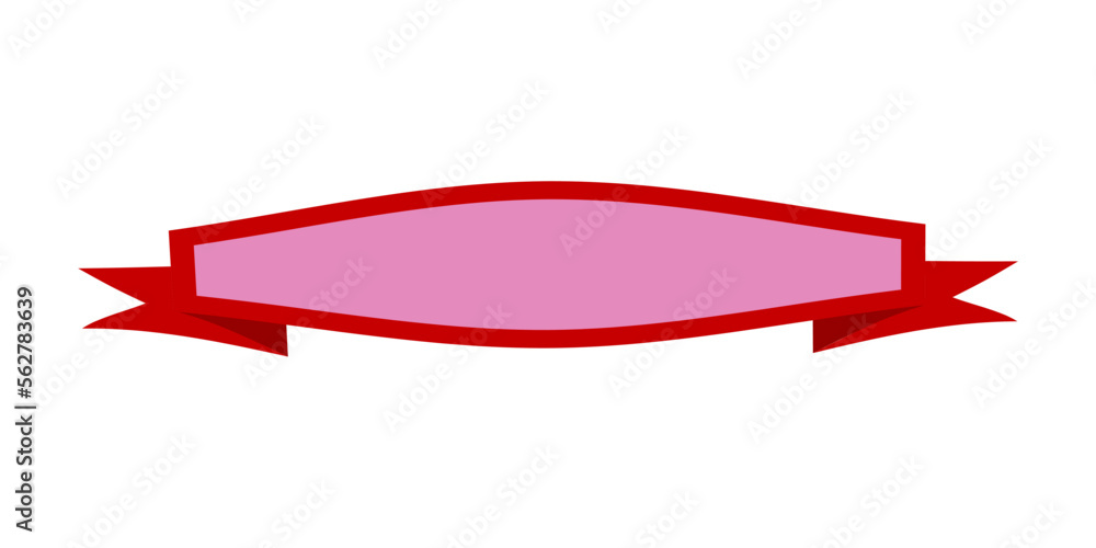 Red Banner Ribbon Vector illustration Red Banner Ribbon Vector illustration