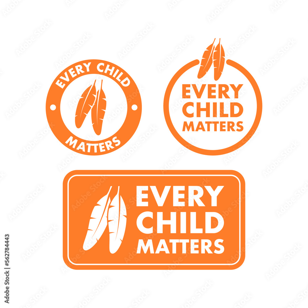 Every Child Matters. National Day of Truth and Reconciliation. Vector stock illustration. Every Child Matters. National Day of Truth and Reconciliation. Vector stock illustration.