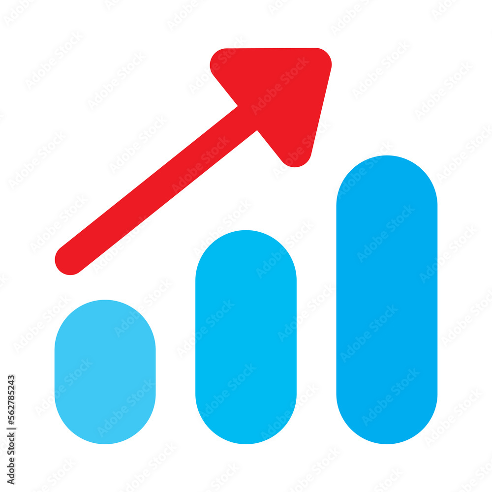 Growing bar graph icon. Financial earnings analytics graph or chart symbol sign for apps and websites with transparent background PNG Growing bar graph icon. Financial earnings analytics graph or chart symbol sign for apps and websites with transparent background PNG