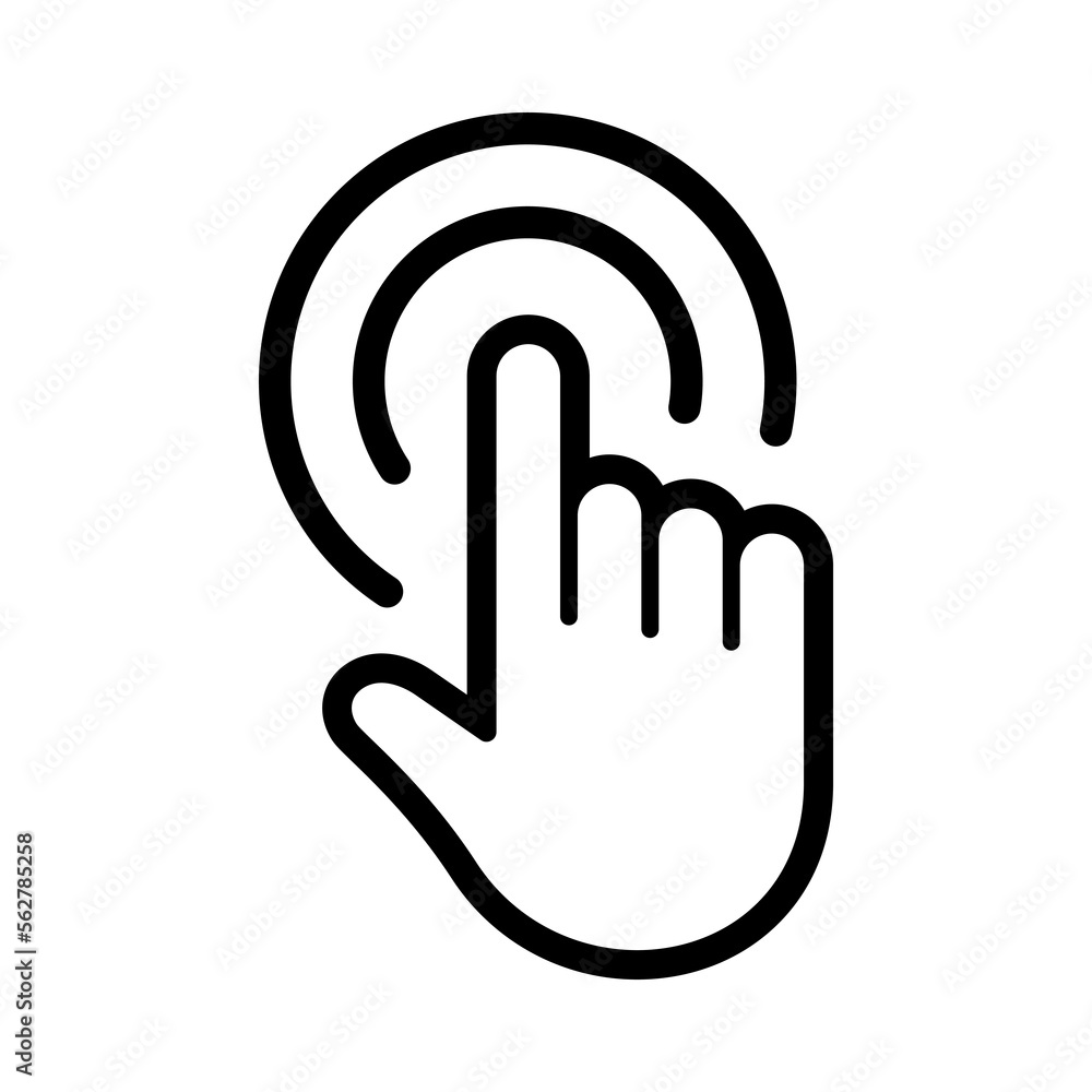 Hand touch icon. Hand clicking symbol. tap gesture sign for apps and websites with transparent background PNG Hand touch icon. Hand clicking symbol. tap gesture sign for apps and websites with transparent background PNG