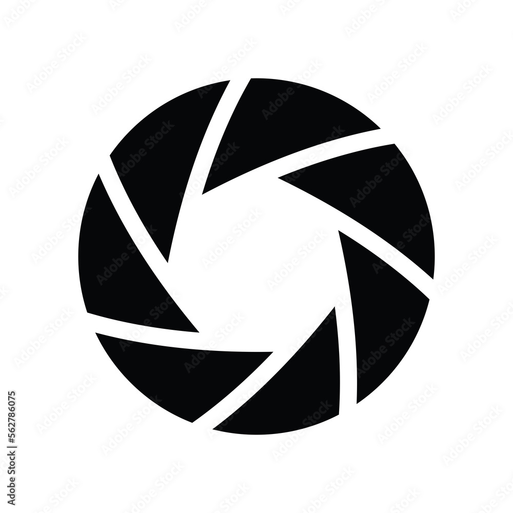 Camera shutter icon. aperture symbol, Camera shutter transparent