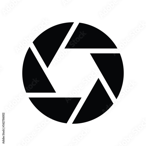 Cuadro en lienzo Camera shutter icon