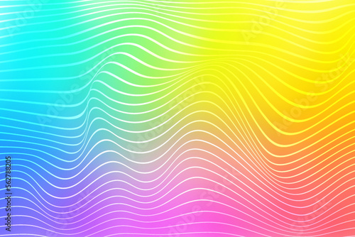 Abstract wave Background Gradient curved luxury vivid blurred colorful texture wallpaper Photo 