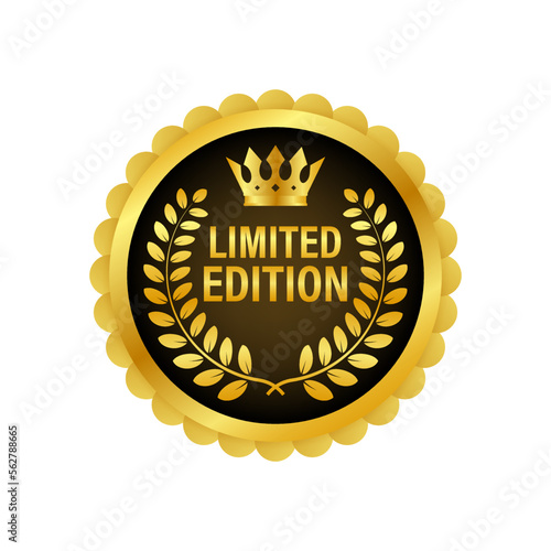 Limited Edition sign, label. Vector stock illustration