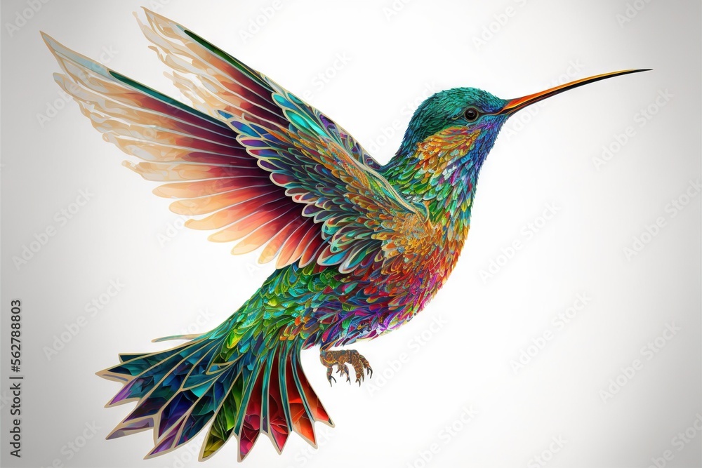 Beautiful Colorful Bird Flying