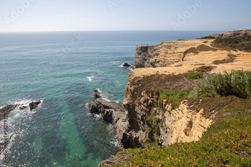 Cliffs at Nossa Senhora Beach; Zambujeira do Mar; Portugal photo