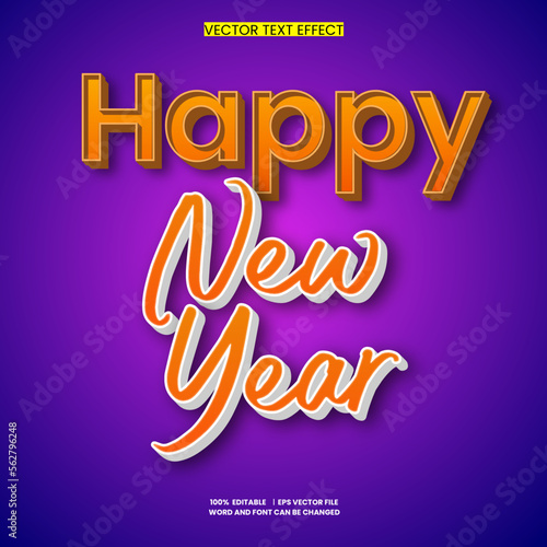 TEXT EFFECT HAPPPY NEW YEAR 2023 TEMPLATE (ID: 562796248)