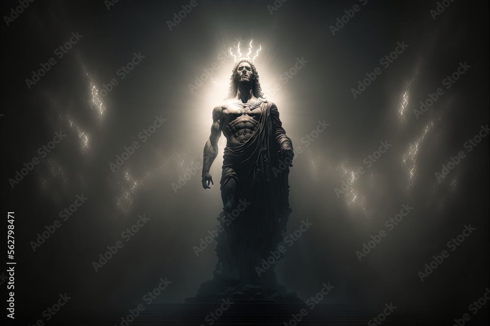 Fototapeta premium Illustrative vector primordial darkness embodying design. generative ai