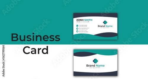 odern Business Card- Creative and Clean Business Card Template Luxury business card design template Clean professional business card photo