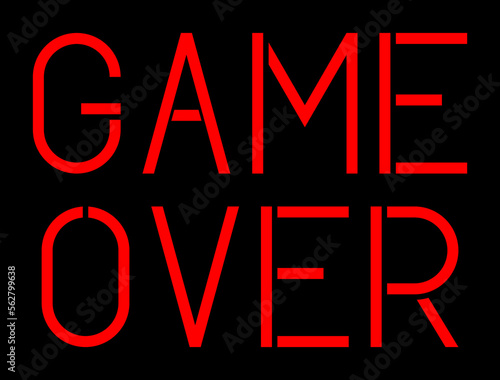 Game over message