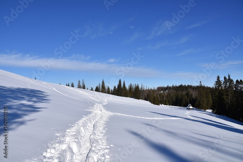 Tatry, Rusinowa Polana, zima, śnieg, TPN, góra, krajobraz, niebo, pogoda, szlaki, 