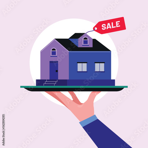 real estate agent concept property sale