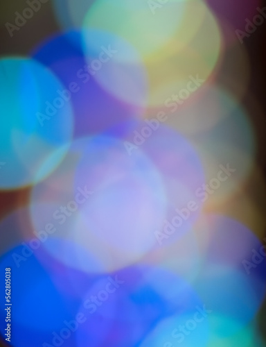 Abstract multicolored circles of light