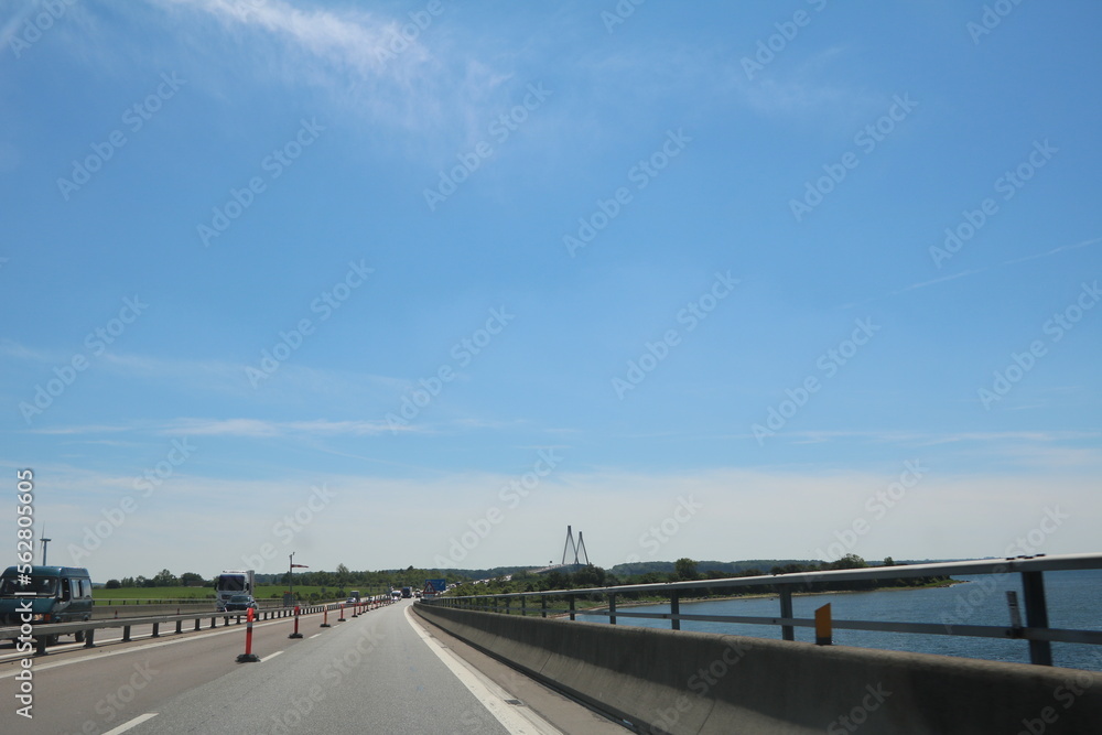 Öresund Bridge via the Baltic Sea Connection from Sweden to Denmark 