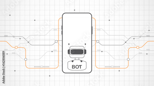 chatGPT Ai artificial intelligence technology hitech concept. chat GPT with smart bot, open Ai, line, lights, technology Abstract, vector. design for chat, web banner, background, transformation.