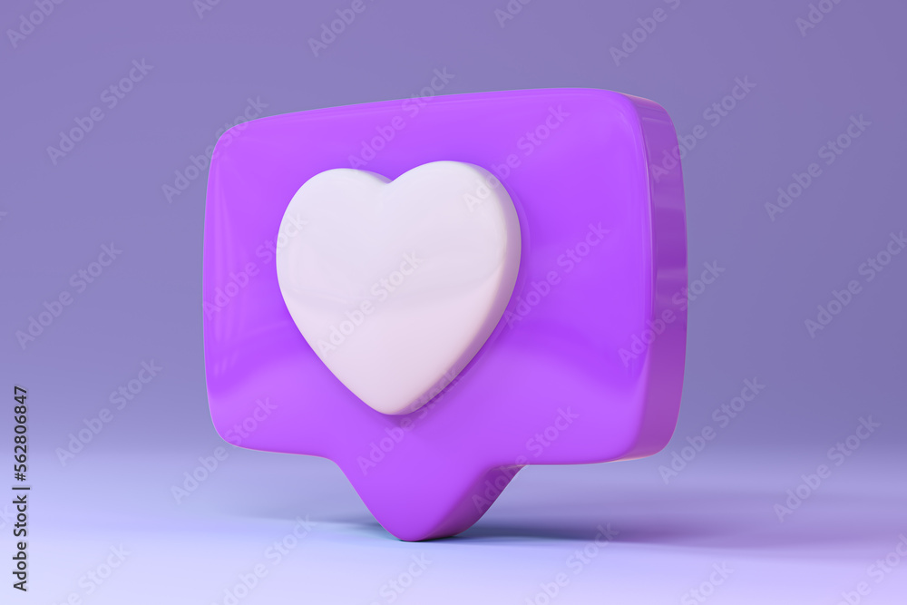 3d cartoon colorful heart, isolated on light purple background. Suitable for Valentine's Day and Mother's Day decoration. 3d cartoon colorful heart, isolated on light purple background. Suitable for Valentine's Day and Mother's Day decoration.