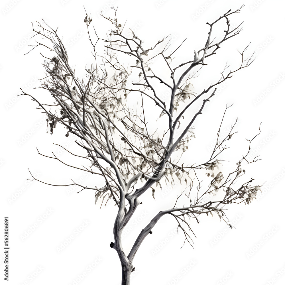 Fototapeta premium silhouette of a tree