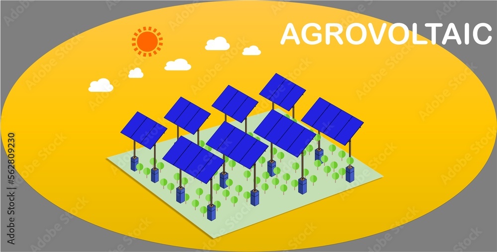Solar Agrovoltaic system, Agriculture solar system, Logo image of solar ...