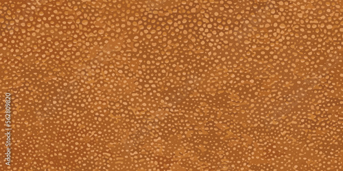 Vector brown leather texture. Dark realistic wild skin cover background. Natural leather structure pattern