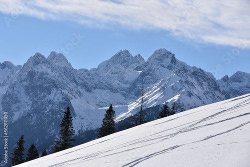 Fototapeta Naklejka Na Ścianę i Meble -  Tatry Wysokie, Rysy, TPN, zima, śnieg, TANAP, góra, krajobraz,
