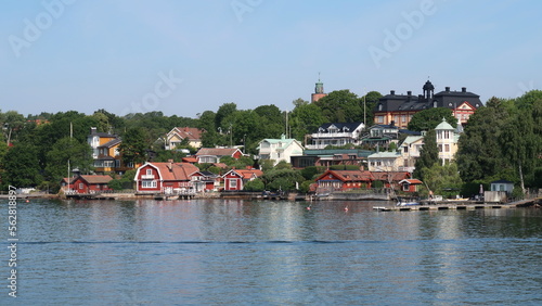 Canvas Print archipel de Stockholm en Suède