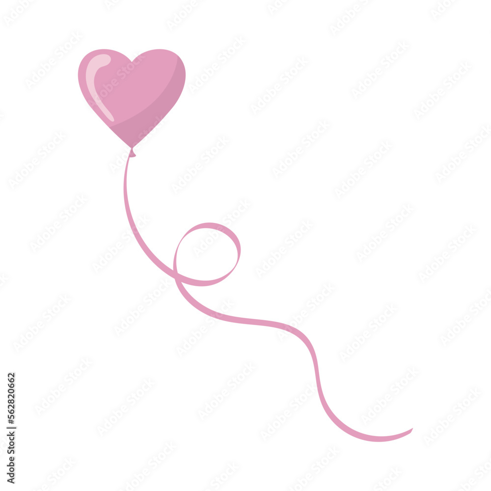 Pink Heart Shape Balloon