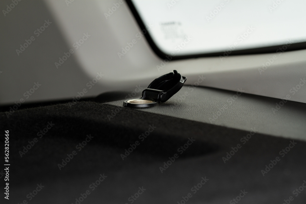 Modern car outlet socket. Opened 12V power outlet socket. Modern car outlet socket. Opened 12V power outlet socket.