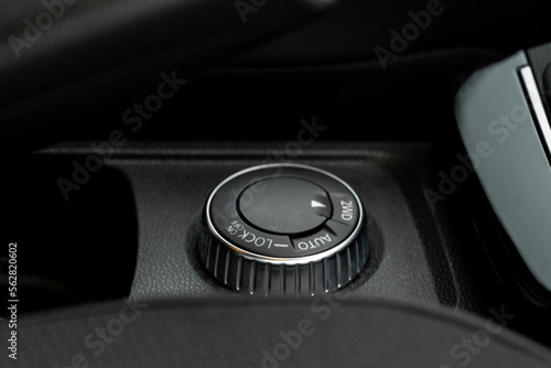 Canvas-taulu Car driving mode switch. Drive mode selector button.