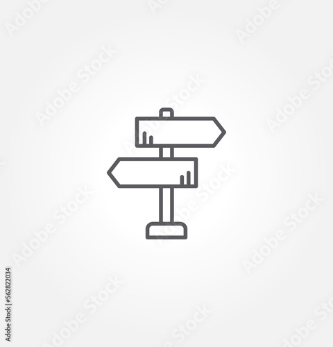 street sign icon vector illustration logo template for many purpose. Isolated on white background.
