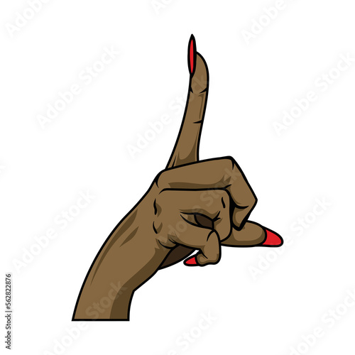 silence woman hand gesture, finger shh gesture