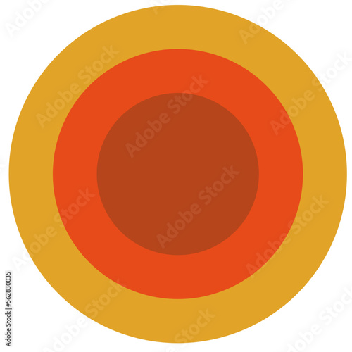 70's Retro muted icon illustration