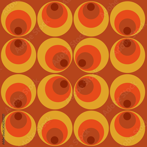 70 s Pattern muted colors seamless