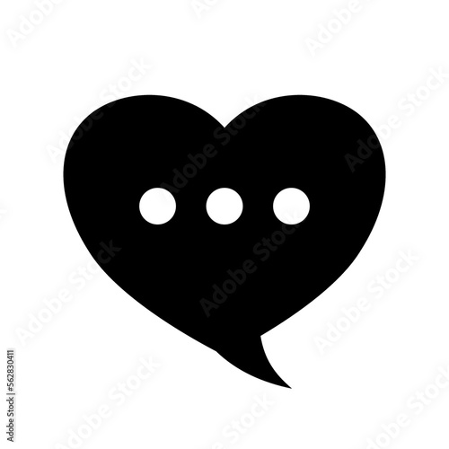 Love chat - vector icon