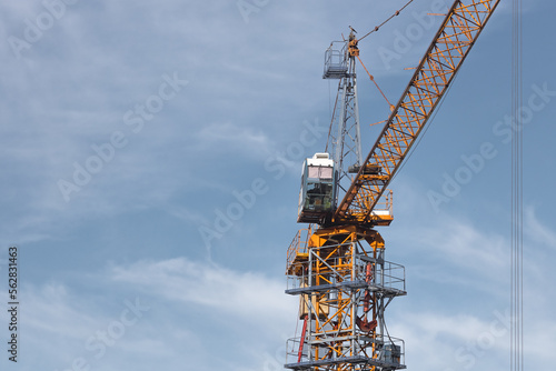 Wallpaper Mural Construction site. Skyscrapper building and cranes. Torontodigital.ca