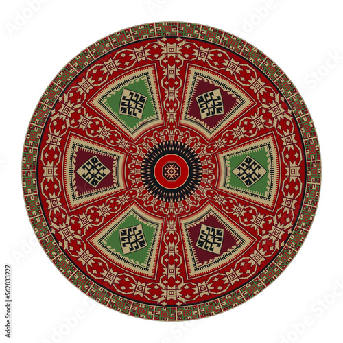 Kilim round design element 18