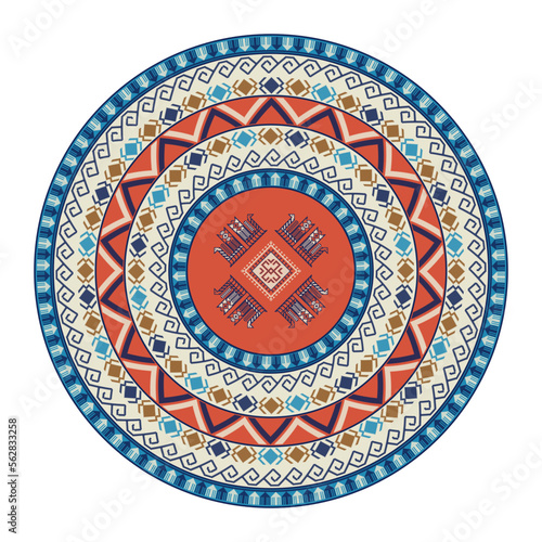 Kilim round design element 20