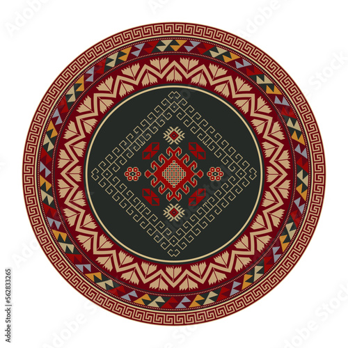 Kilim round design element 21