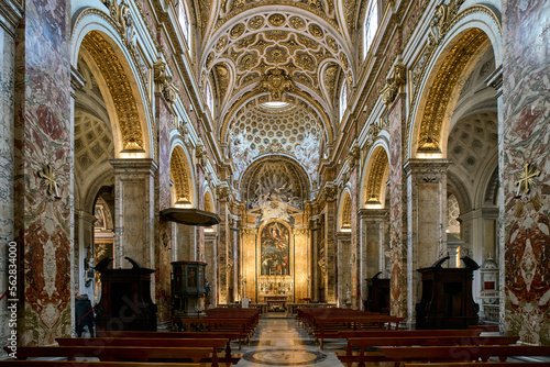 San Luigi dei Francesi  (St. Louis of the French) baroque and renaissance styled church in Rome, Italy  © Paolo