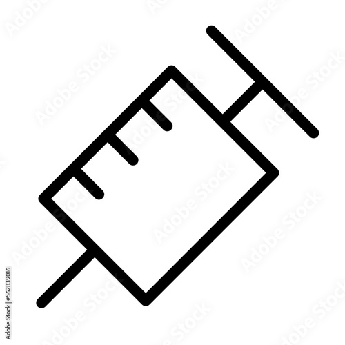 Syringe icon outlined