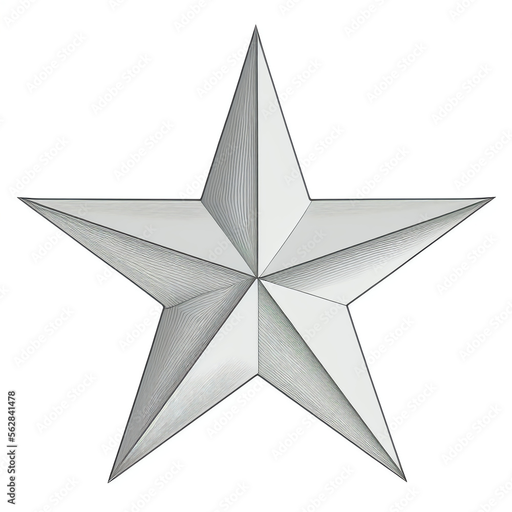 Star outline, vector illustration. Generative AI. Star outline, vector illustration. Generative AI.
