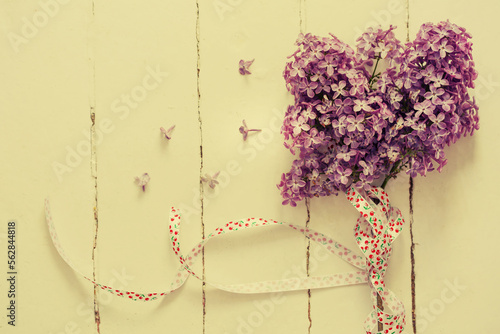 spring background with lilac flowers