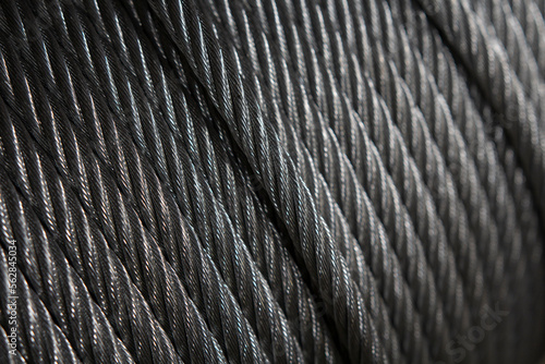 black and white steel cable background