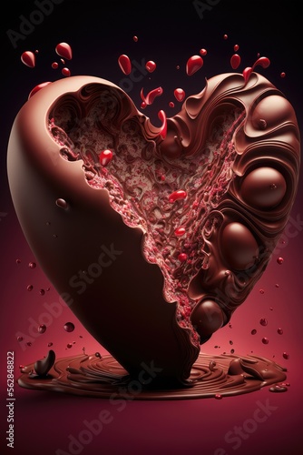 Abstract Valentine Chocolate