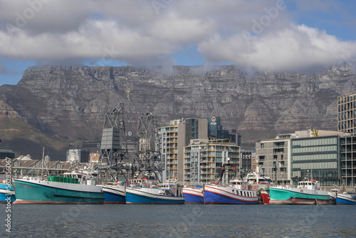 Cape Town Harbour at the Victoria and Albert Waterfront in Cape Town, South Africa