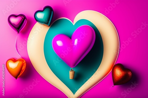 Valentine's Day, love and friendship, 3d hearts, romantic, dedication, realistic